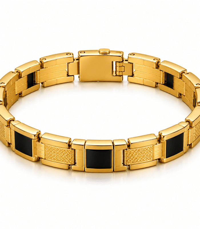 Onyx Grid Bracelet